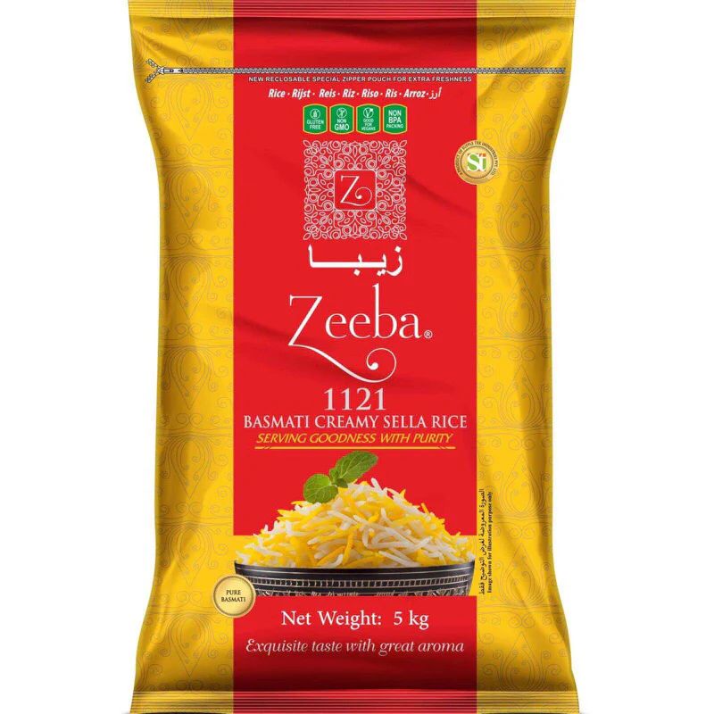 ZEEBA BASMATI CREAMY SELLA 1121 5KG
